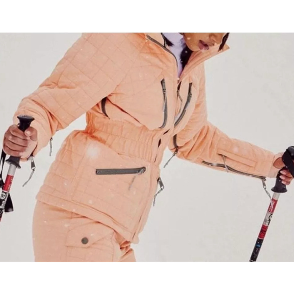 FREE PEOPLE FP MOVEMENT WINTER MELON ALL PREPPED SNOW WINTER SKI JACKET COAT S